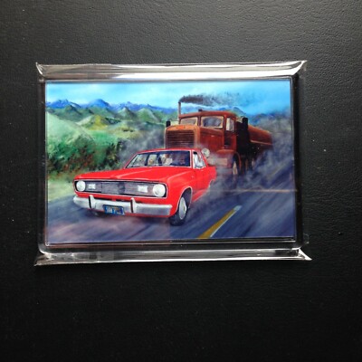 Plymouth Valiant, Peterbilt 281, Duel, klar starrer Kunststoff Kühlschrankmagnet