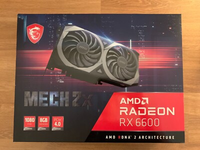 MSI RX6600 8GB Graphics Card - Gaming Powerhouse!
