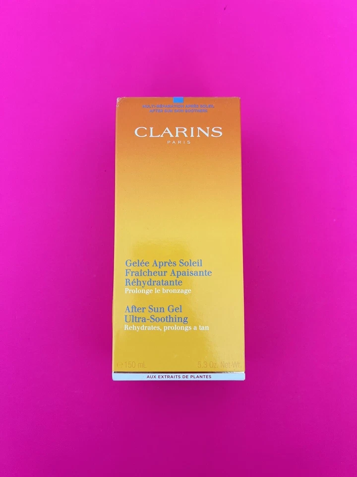 Clarins After Sun Gel Ultra Calmante Prolongs A Tan 5,3 oz Novo Na Caixa Conjunto De 2 - Imagem 3 de 4