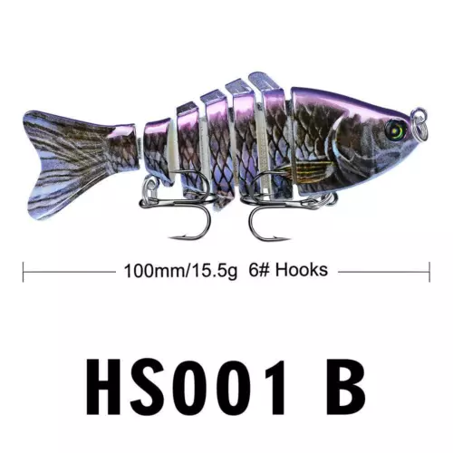 7 Segment Fishing Gear Bionic Swimming Bait Bass Tackle Fishing Gear Lure Tool - Bild 9 von 38