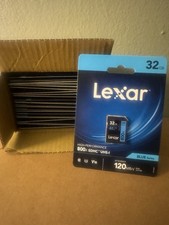  LOT OF 24 Lexar 32GB High-Performance 800x UHS-I SDHC Memory Card BLUE Series