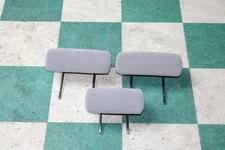 03-09 4 RUNNER Stone Gray Rear 2nd Row LH RH Middle Headrest Set 3x Factory OEM
