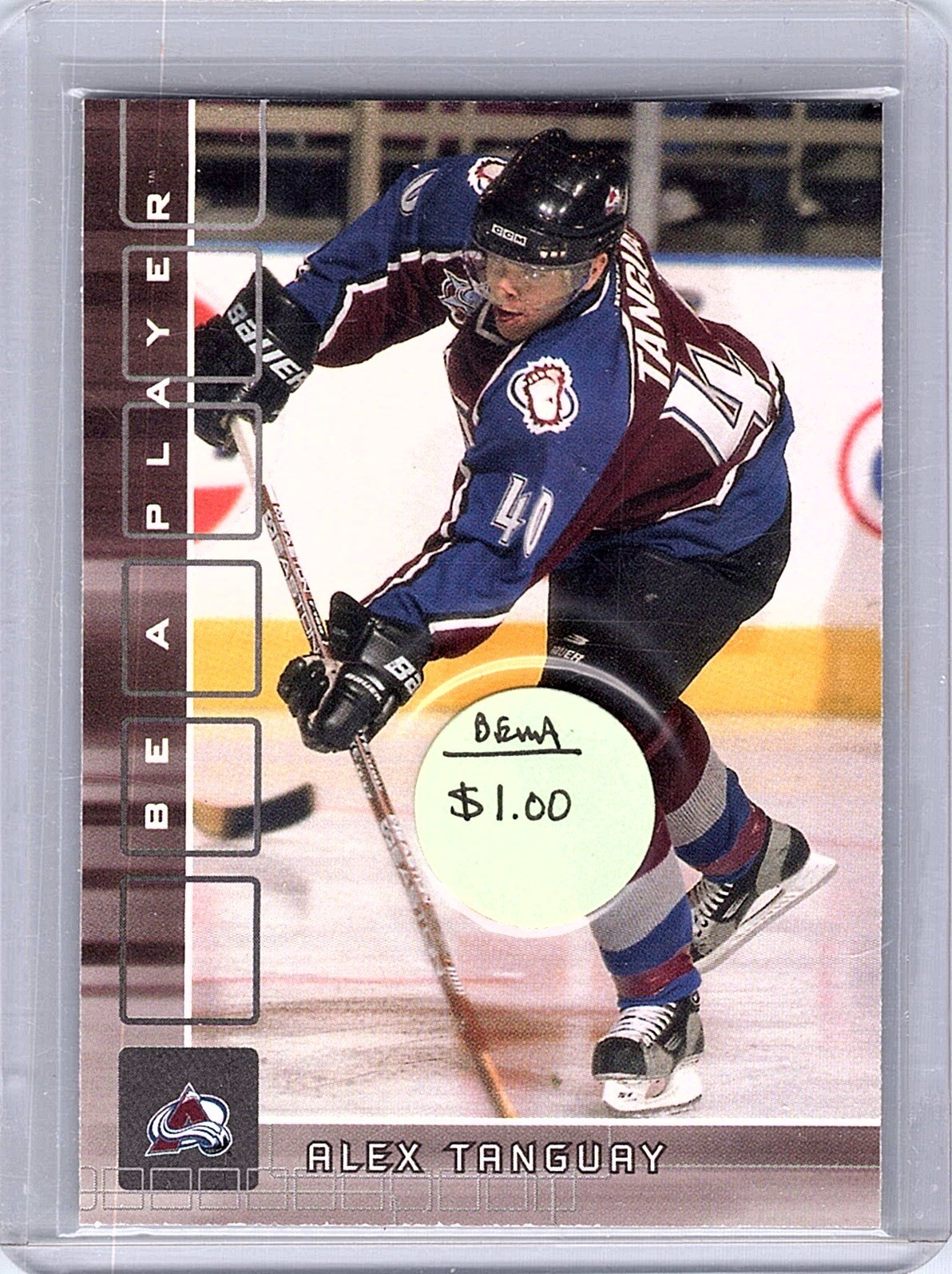 2001-02 Be a Player Memorabilia #13 Alex Tanguay