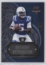 2023 Wild Card Clubs Left Blue Silver Foil 3/3 Anthony Richardson Rookie RC s5q. rookie card picture