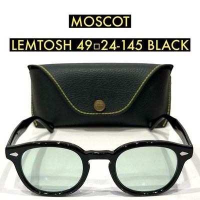 Moscot Lemtosh 49 Black Light Green Lens Eyewear