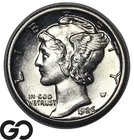 1926 Mercury Dime, Gem BU Full Split Bands Silver 10C FSB