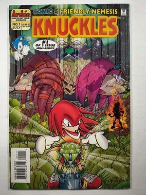 Sonic's Friendly Nemesis Knuckles #1 VF+ Archie Comics 1996 Hedgehog SEGA Gemini