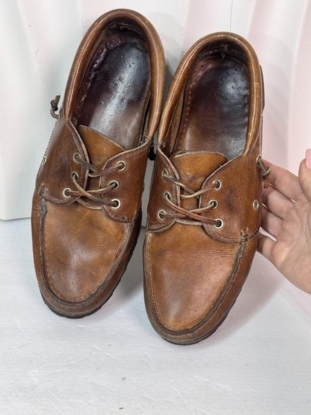 Men SAXX Loafers Brown Leather 40