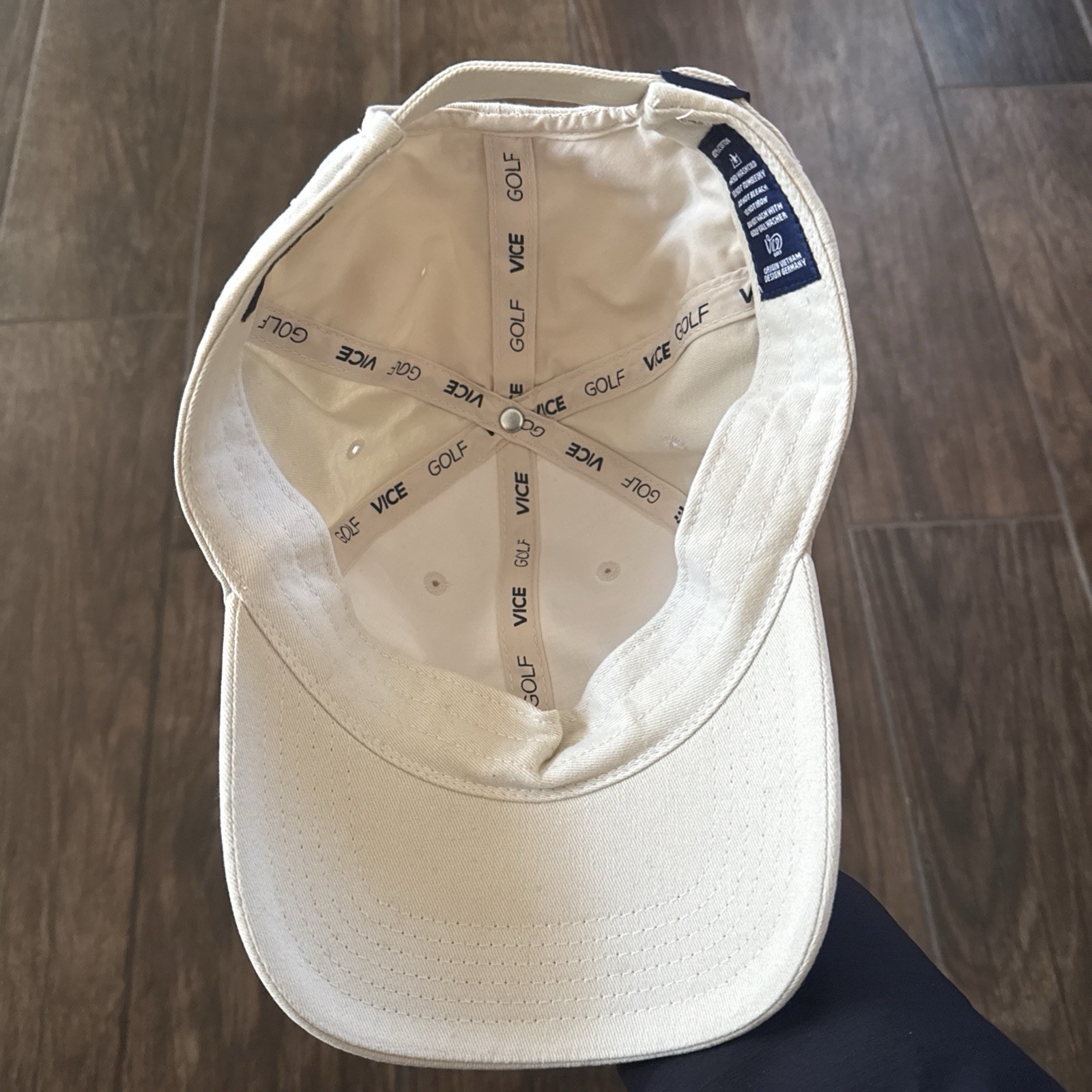 Vice Golf Performance Hat Tan Adjustable Strap Lo… - image 4