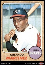 1968 Topps #578 Orlando Martinez Braves 6 - EX/MT
