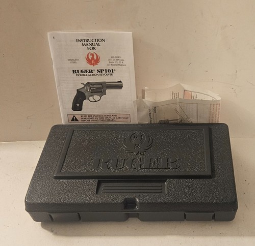 Ruger Gray Hard Case Box SP-101 Model 05774 .357 MAG w/ Manual