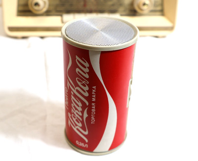 Vintage - Coca-Cola Dose, Werberadio, Novelty-Radio AM - russisch - sehr selten