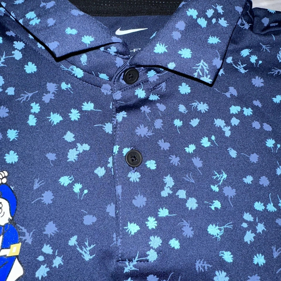 Camisa Polo Duke Blue Devils Nike Para Hombre M Golf Azul Dri Fit Foto 3 de 4