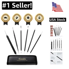 Complete Blackhead Removal Tool Set: 6 Stainless Steel Extractors in Travel Case