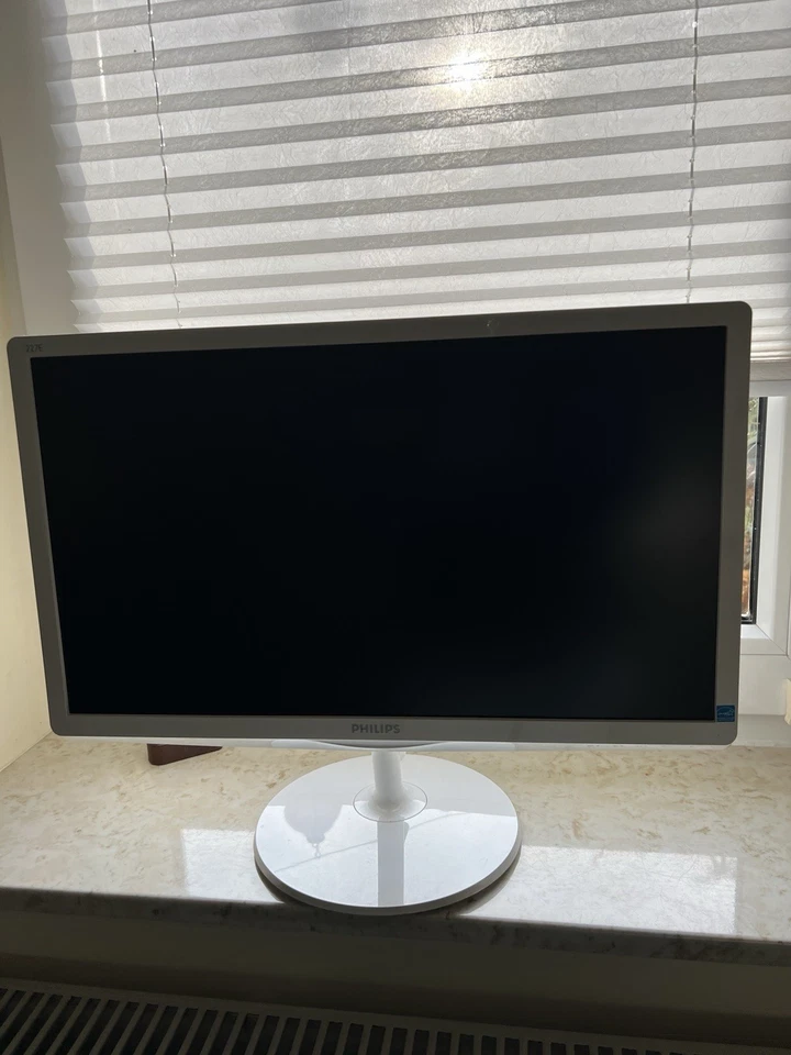 Philips 227E6QD Monitor mit Standfuß Weiß 21.5 Zoll