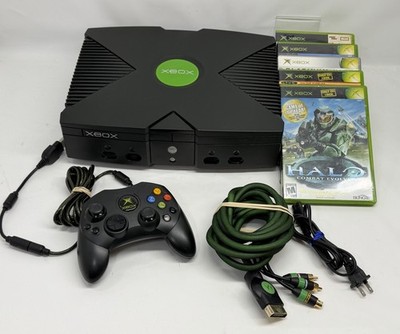 Original Xbox Console Bundle with Games & OEM Controller Microsoft Tested
