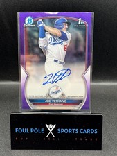 2023 Bowman Chrome Draft Joe Vetrano Purple Ref Auto 140/250 #CDA-JV