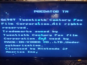 Predator Nintendo NES Game Cartridge Tested 