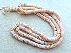 ANTIQUE 25 INCHES STRAND CREAM-TOUCH OF BEIGE  SHELL  TRADE BEADS — photo 4