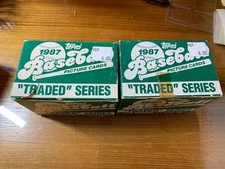 1987 Topps Baseball Traded Sets x2 Nice Condition  SKU#36423