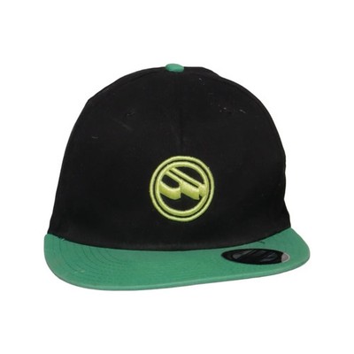 New Yorker, Baseball-Mütze, Größe: 57, Baumwolle/Polyester, Schwarz/Grün #7E4