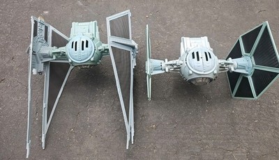 2x Vintage 1995 Star Wars Tonka Imperial Tie Fighter.