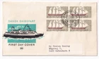 STAMP DENMARK "KOBENHAVN" "DANSK SKIBSFART" 1970 FDC ENVELOPE