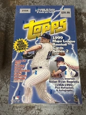 1999 Topps Baseball Series 2 Sealed 32 Pack Retail Box Nolan Ryan POSSIBLE Auto