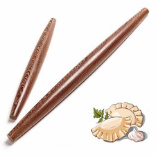 French Rolling Pin Tapered Wood Dumpling Rolling Pin 15 Inch 10 Inch 2pcs,Wen...