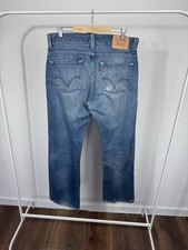 Levi  s 506 Standard Men  s Jeans W36 L34 Faded Blue Straight Denim Pants