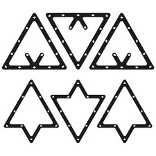 6-Pack Pool Ball Rack Set Magic Rack Sheet Billiards Ball Holder -Triangle Rack