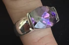 Amethyst 925 Sterling Silver Ring February Birthstone Cocktail Purple Violet