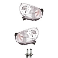 Halogen Scheinwerfer Frontscheinwerfer Set H4 FüR Nissan Micra IV Inkl. Lampen