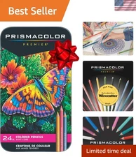 Premier colored Pencils, Soft Core, Assorted Colors, 24 Count - Durable, Vibr...