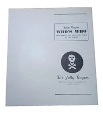 Post WWII Jolly Rogers Who's Who Address Book 8 x 9 31 Pages RRP 897