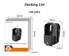 360  Backpack Clip for DJI Osmo Nano Quick Release Horizontal Vertical SUK