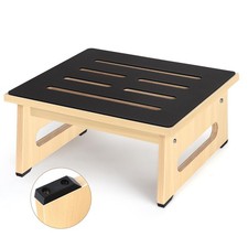 Step Stool Bed Steps for High Beds Adults Non-Slip Rubber 450 LBS Natural