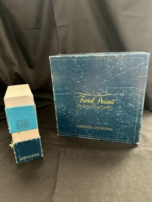 Original 1981 Trivial Pursuit Master Game ''Genus Edition'' Two Extra Decks
