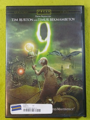 9 (DVD, 2009) Spotlight Series - Tim Burton Timur Bekmambetov *BLOCKBUSTER* GOOD