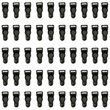 50 Pack Garter Belt Clips Replacement Strap End Hooks Clasp Buckle for Corset