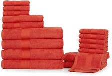 Ample Decor Set of 18 Light Weight 100 Cotton Super Soft, High Absorbent, Qu...