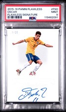 2015 PANINI FLAWLESS SIGNATURES OSCAR DOS SANTOS EMBOABA JUNIOR 4/25 PSA 9 AUTO