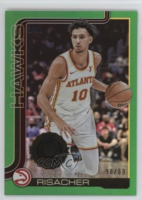 2025-26 Topps Green Rainbow 98/99 Zaccharie Risacher #62 1sc8