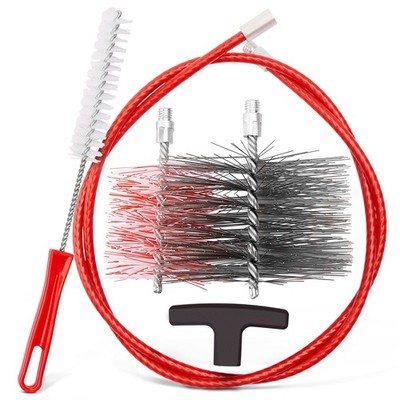 Pellet Stove and Stove Cleaning Kit with Flexible Push Bar...