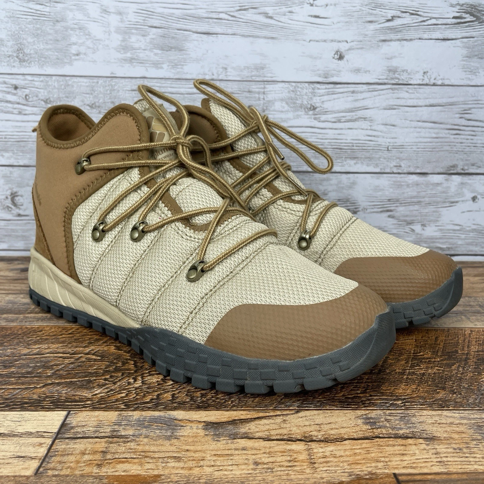 Columbia Fairbanks 503 Waterproof Insulated Boots Oatmeal Curry Mens Size 10.5
