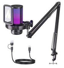 MAONO Gaming USB Microphone, Noise Cancellation Condenser Mic