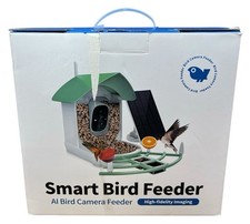 Smart Bird Feeder AI Identify Solar-Powered WiFi Auto Capture Live Camera  