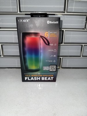 COBY Flash Beat Multicolor Portable Speaker System Bluetooth Illuminated