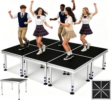 1-4x Portable Stage - 4 4FT Performance Floor Versatile Platform 60-100cm Height