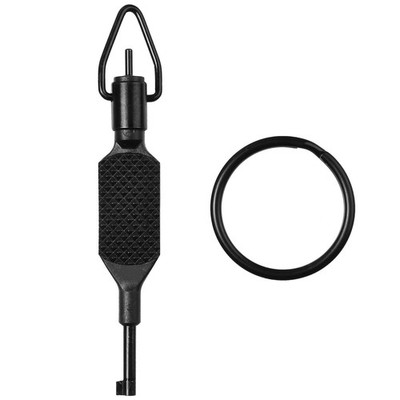 JOTOVO Flat Knurled Swivel Key, Universal Standard Handcuff Key 4'' Long with ...